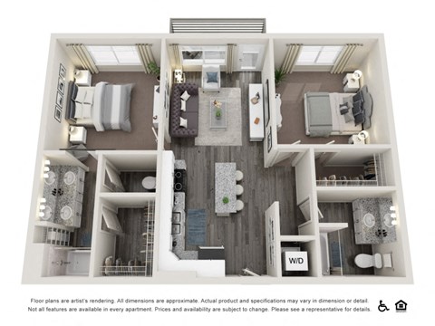 bedroom floor plan an open concept with a large closet and a balcony at Copper 87, West Jordan, UT 84088